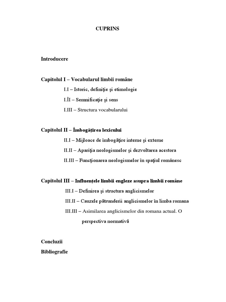 Influenta Neologismelor Final Pdf