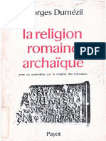 La Religion Romaine Archaique - Georges Dumezil PDF