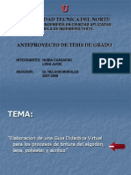 Presentación Anteproyecto de Tesis