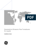 Panametrics Ultrasonic Flow Transducers For Liquids: Sensing