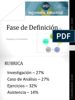 Fase de Definicion - Metodologia Seis Sigma