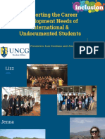 Supporting The Career Development Needs of International Undocumented Students