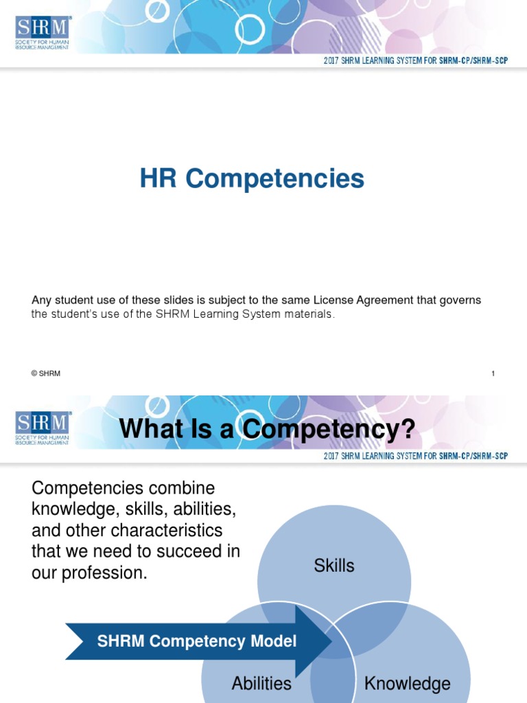 SHRM CP-SCP HR Competencies | PDF | Leadership | Motivation