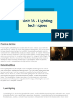 Unit 36 - Lighting Techniques