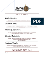 Pollo Crazin Turkran San: Soups of The Day