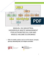 Manual On Industrial Hazardous Waste Management For Authorities in Low and Middle Income Economies
