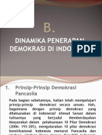 Dinamika Penerapan Demokrasi Di Indonesia