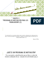 Programa de Motivación para Los Trabajadores