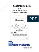 Instruction Manual: FOR BE1-32R AND BE1-32O/U Directional Power Relays