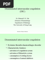 Disseminated Intravascular Coagulation (DIC)