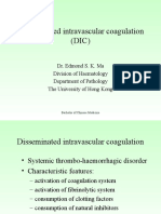Disseminated Intravascular Coagulation (DIC)