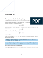 October 26: 7.1 Quantum Hamiltonian Complexity