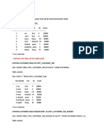 Copying Tables:: - Copying The Table in The Same User