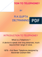 Introduction To Telephoney: R.K.Gupta de (Training)