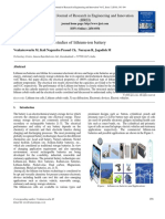 Electrical and Structural Studies of Lithium-ion Battery