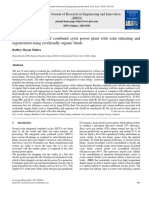 Thermal Performance of Combined Cycle Power Plant With Solar Reheating and Regeneration Using Ecofriendly Organic Fluids