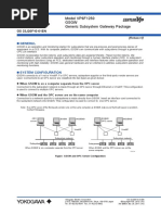 General Specifications: Model VP6F1250 GSGW Generic Subsystem Gateway Package