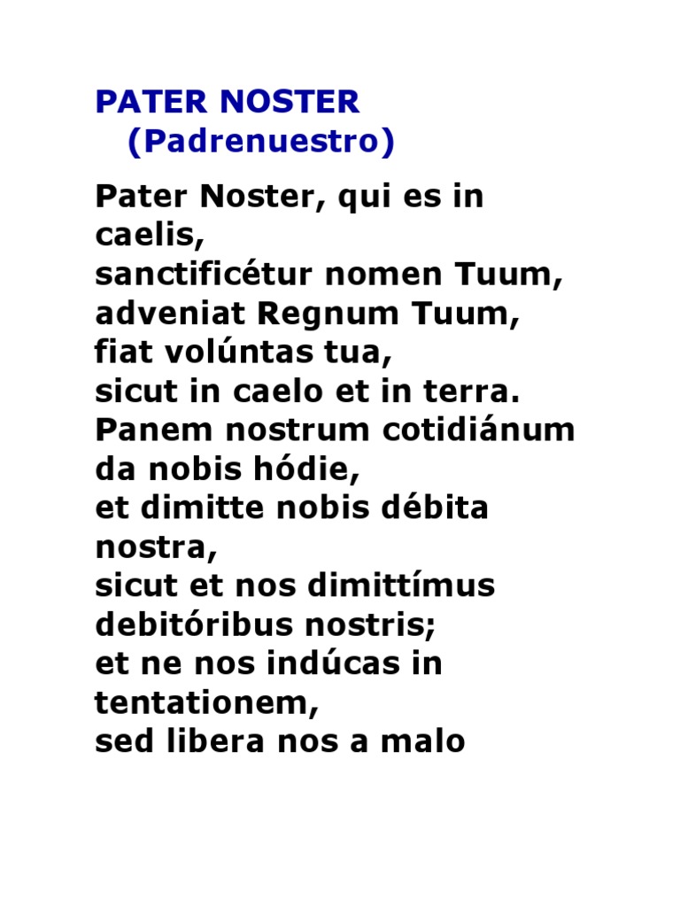 Pater Noster PDF