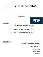 Natural Resources of Pakistan -  Economy of Pakistan