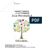 Proiect Educational - Ziua Educației