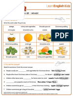 Worksheets Christmas Food in The Uk Answers PDF
