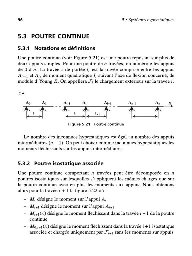 Méthode Des Trois Moments RDM | PDF