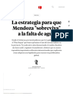 La Estrategia para Que Mendoza - Sobreviva - A La Falta de Agua - MDZ Online