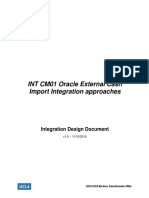 INT CM01 OracleCMExternalCashImport IntegrationDesignDocument v1.0