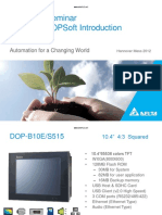 Delta HMI Seminar DOP-B & DOPSoft Introduction