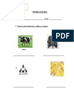 Prueba de Historia Segundos Básicos PDF