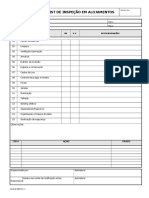 Check-list inspeção alojamentos