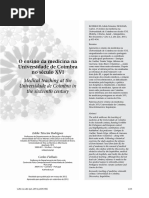 Ensino Da Medicina Na Universidade de Coimbra No Seculo Xvi