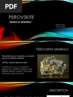 Perovskite Miracle Mineral