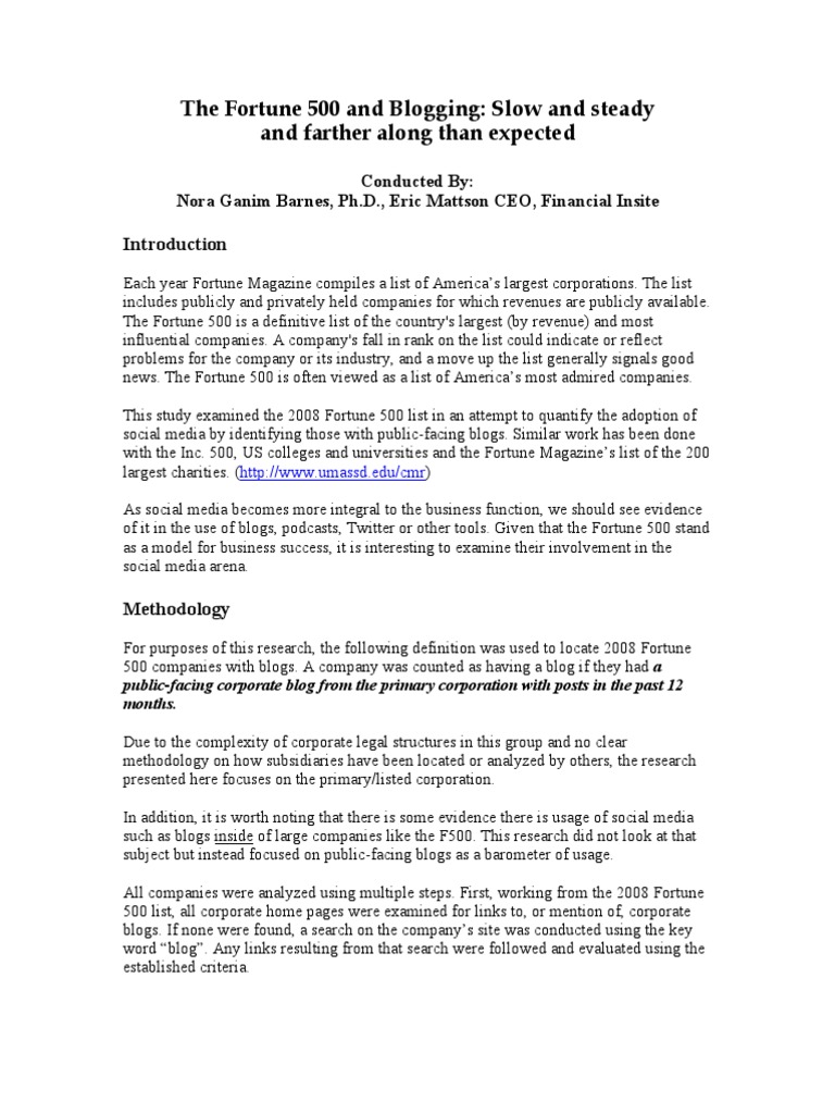 Fortune 500 List PDF