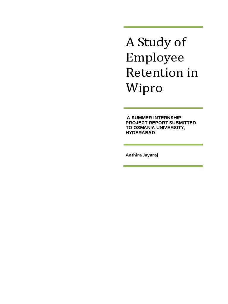 HR Prasana Wipro PDF | PDF | Employee Retention | Human Resource Management
