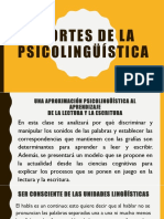 Exposicion Aportes de La Psicolinguistica