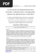 Teoria de Las Representaciones Sociales PDF