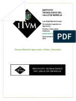 Relacion Agua Suelo Atmosfera