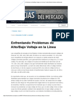 Enfrentando Problemas de Alto - Bajo Voltaje en La Línea - Franklin Electric Noticias Del Mercado PDF