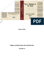 Georg Lukács - para A Ontologia Do Ser Social - Obras de G. Lukács 14 (2018, Coletivo Veredas)