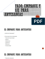 Presentacion Etiquetado Empaje y Embalaje de Artesanias