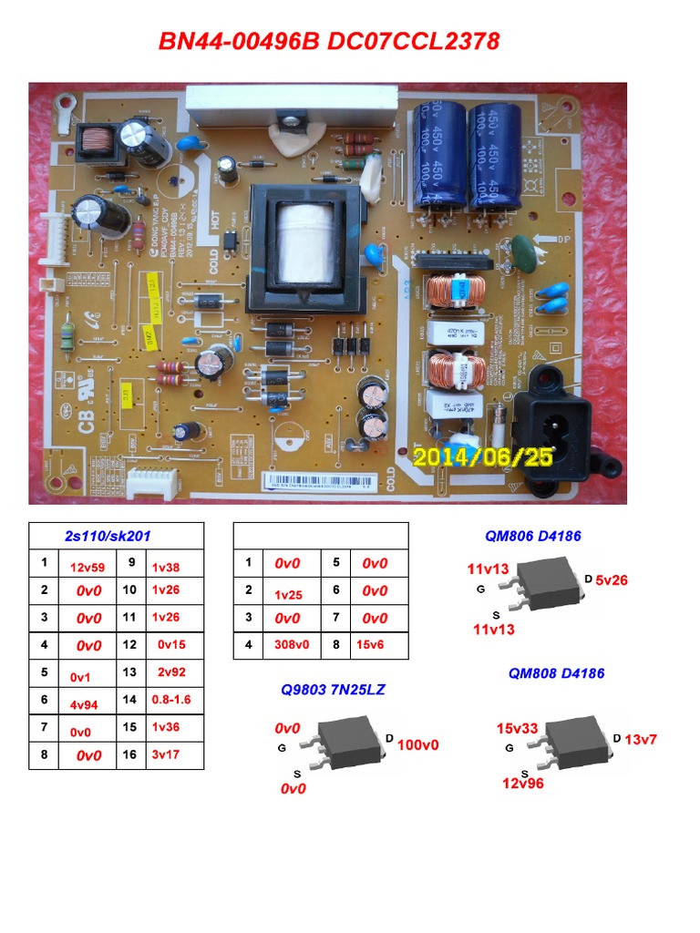 Samsung Fuente BN44-00496A Diagrama | PDF