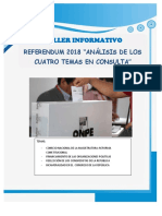 Taller Informativo: Referendum 2018 "Análisis de Los Cuatro Temas en Consulta"