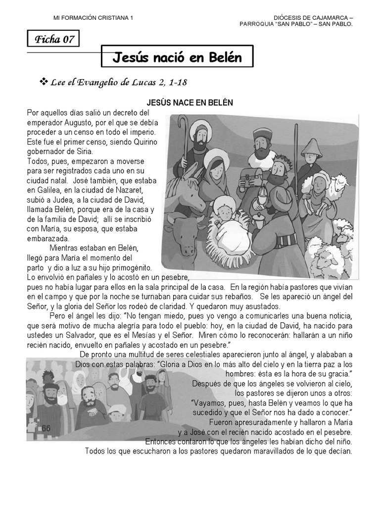 Jesus Nacio en Belen | PDF | María, madre de Jesús | Jesús