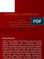 Kinerja Koperasi Kel 9