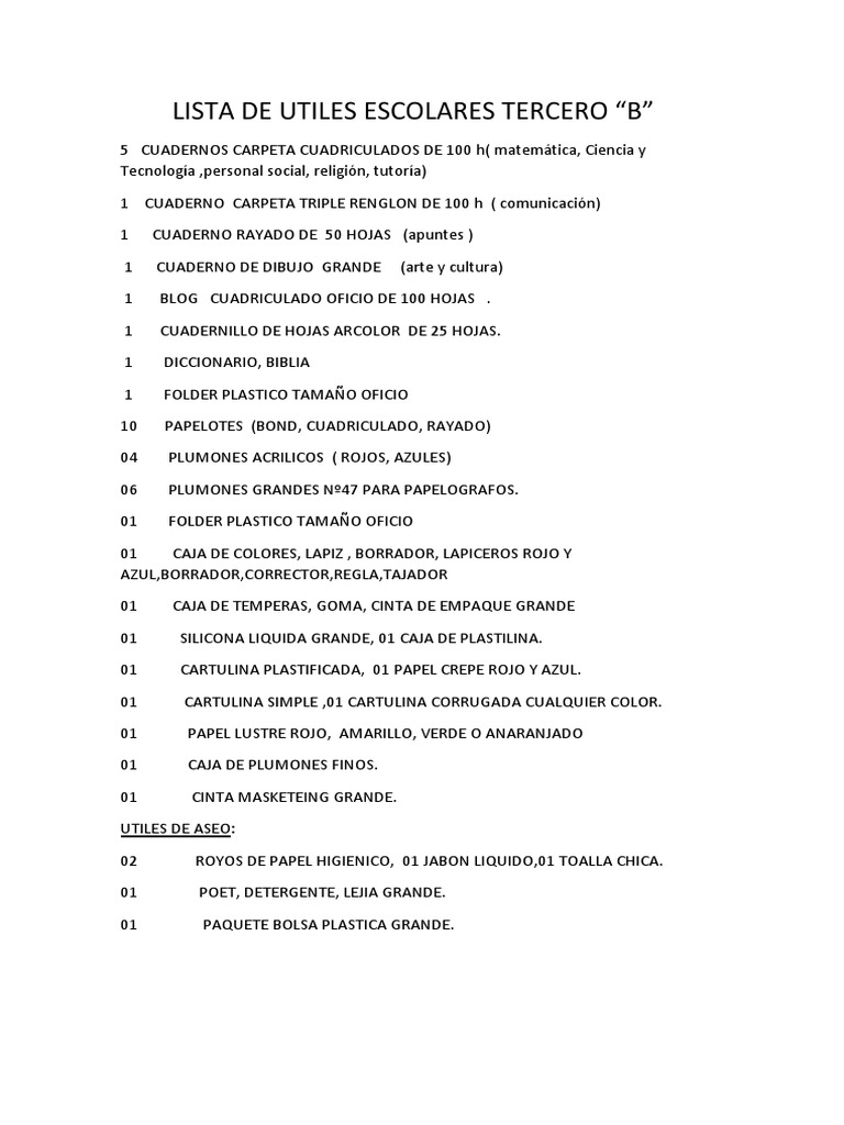 LISTA DE UTILES ESCOLARES TERCERO.docx