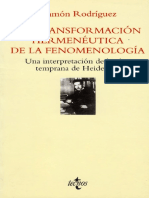 La Transformacion Hermeneutica de La Fenomenologia