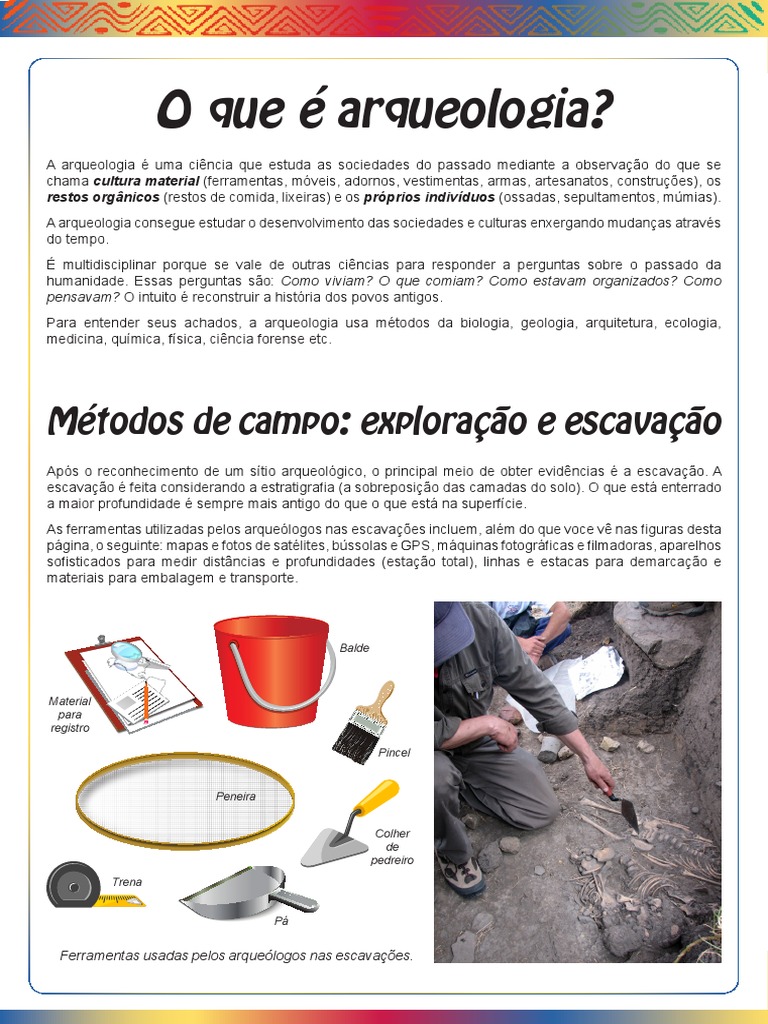 O que é Arqueologia e suas Ferramentas | PDF | Arqueologia | Science