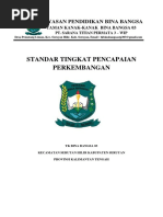 1.1.1 Standar Tingkat Pencapaian Perkembangan Anak