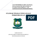 1.1.1 Standar Tingkat Pencapaian Perkembangan Anak